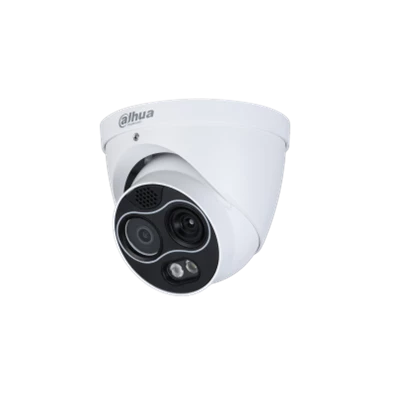 Dahua TPC-DF1241-TB2F2-S2 /kültéri/4MP/Thermal/2mm/hőmérséklet mérés/IP hő- és láthatófény turret kamera