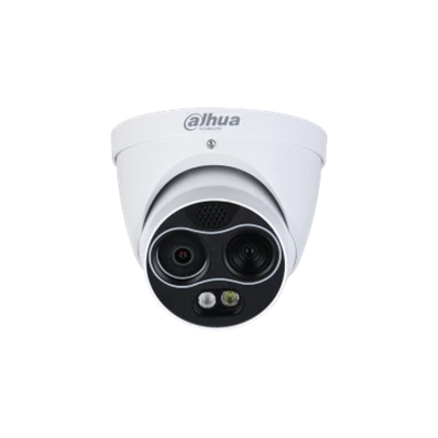 Dahua TPC-DF1241-TB2F2-S2 /kültéri/4MP/Thermal/2mm/hőmérséklet mérés/IP hő- és láthatófény turret kamera