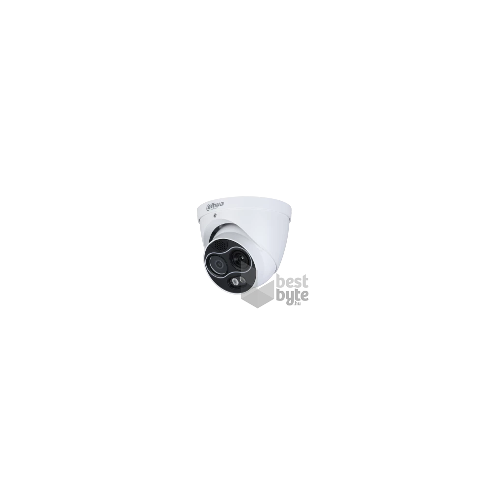 Dahua TPC-DF1241-TB2F2-S2 /kültéri/4MP/Thermal/2mm/hőmérséklet mérés/IP hő- és láthatófény turret kamera