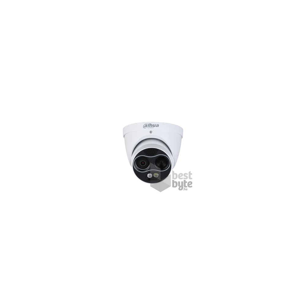 Dahua TPC-DF1241-TB2F2-S2 /kültéri/4MP/Thermal/2mm/hőmérséklet mérés/IP hő- és láthatófény turret kamera