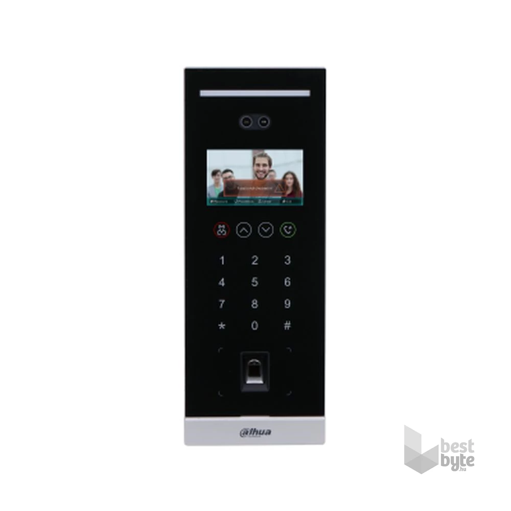 Dahua VTO6541H többlakásos/2MP/arcfelismerős kültéri egység, ujjnyomatolvasóval/IP video kaputelefon