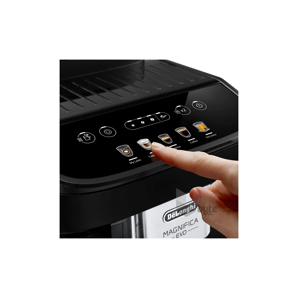 DeLonghi ECAM290.61.B Magnifica Evo fekete tejhabosítóval automata kávéfőző