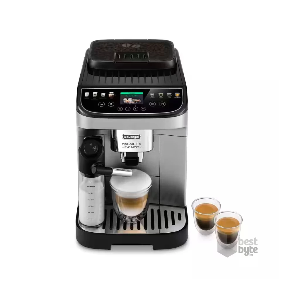 DeLonghi ECAM310.80.SB Magnifica Evo Next ezüst tejhabosítóval automata kávéfőző
