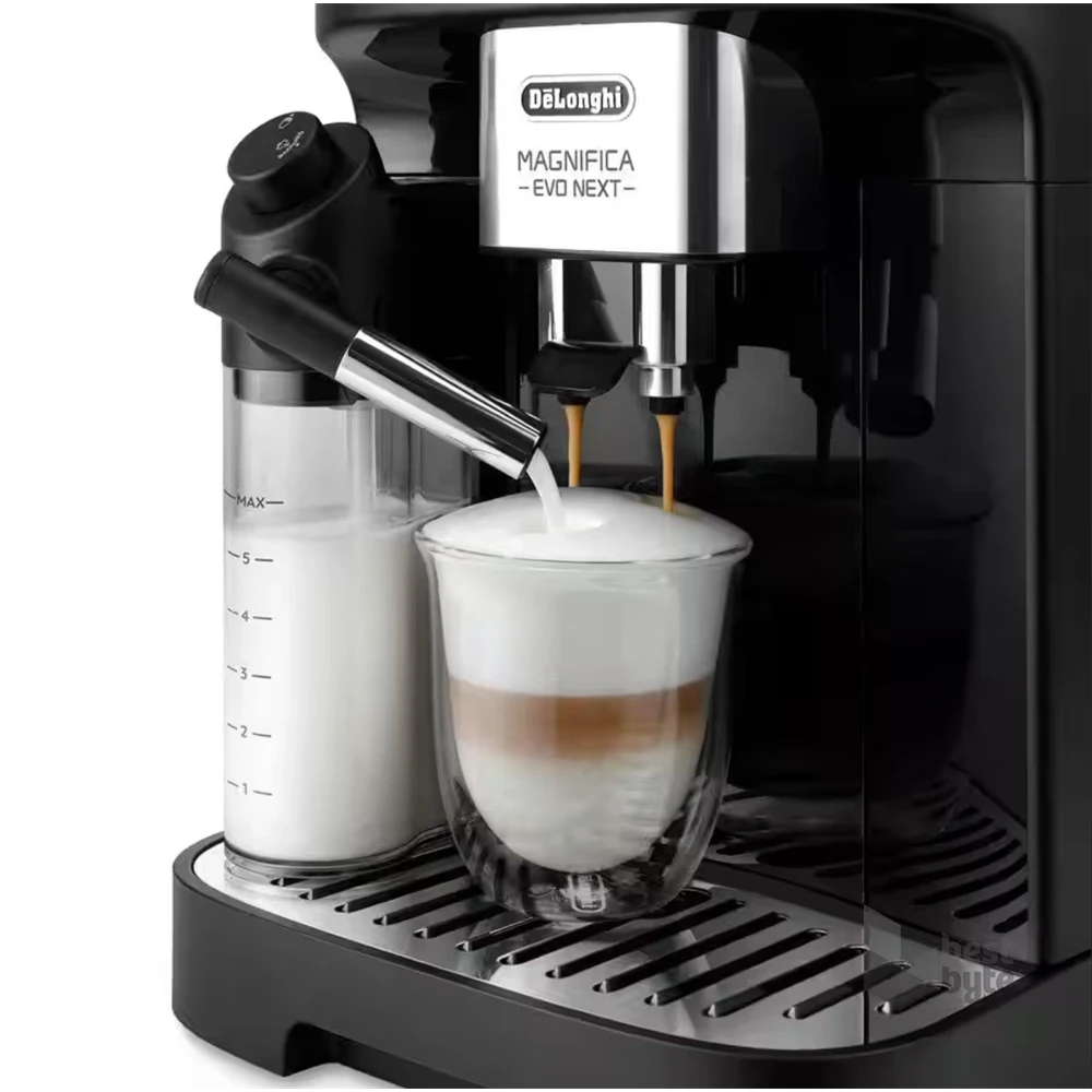 DeLonghi ECAM310.60.GB Magnifica Evo Next fekete tejhabosítóval automata kávéfőző