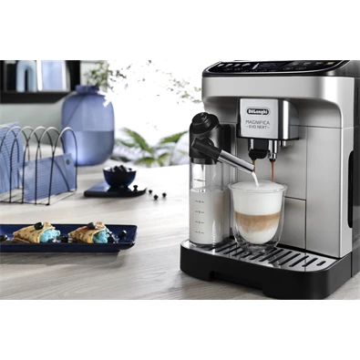 DeLonghi ECAM310.80.SB Magnifica Evo Next ezüst tejhabosítóval automata kávéfőző