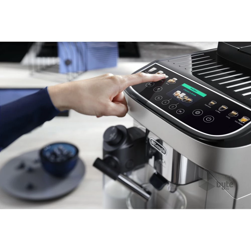DeLonghi ECAM310.80.SB Magnifica Evo Next ezüst tejhabosítóval automata kávéfőző