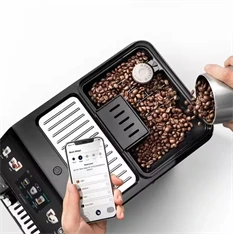 DeLonghi ECAM450.65.G Eletta Explore sötétszürke tejhabosítóval automata kávéfőző