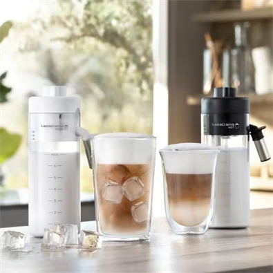 DeLonghi ECAM450.65.G Eletta Explore sötétszürke tejhabosítóval automata kávéfőző