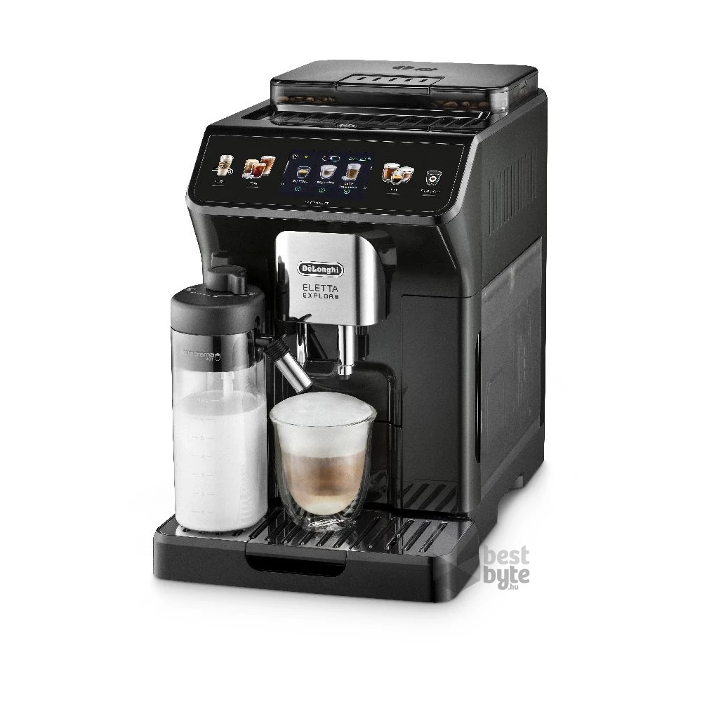 DeLonghi ECAM450.65.G Eletta Explore ezüst tejhabosítóval automata kávéfőző