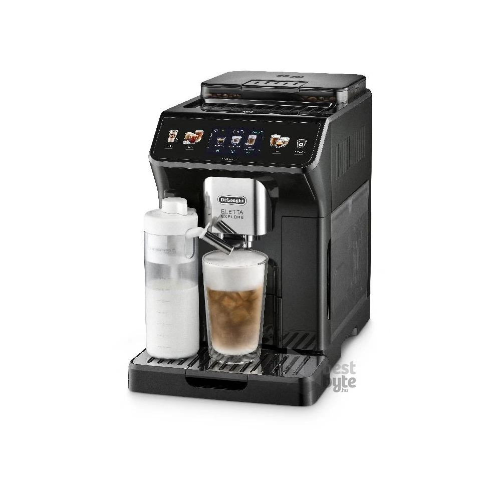 DeLonghi ECAM450.65.G Eletta Explore ezüst tejhabosítóval automata kávéfőző