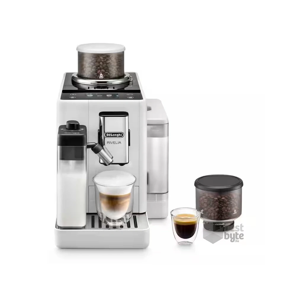 DeLonghi EXAM440.55.W Rivelia fehér tejhabosítóval automata kávéfőző