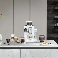 DeLonghi EXAM440.55.W Rivelia fehér tejhabosítóval automata kávéfőző
