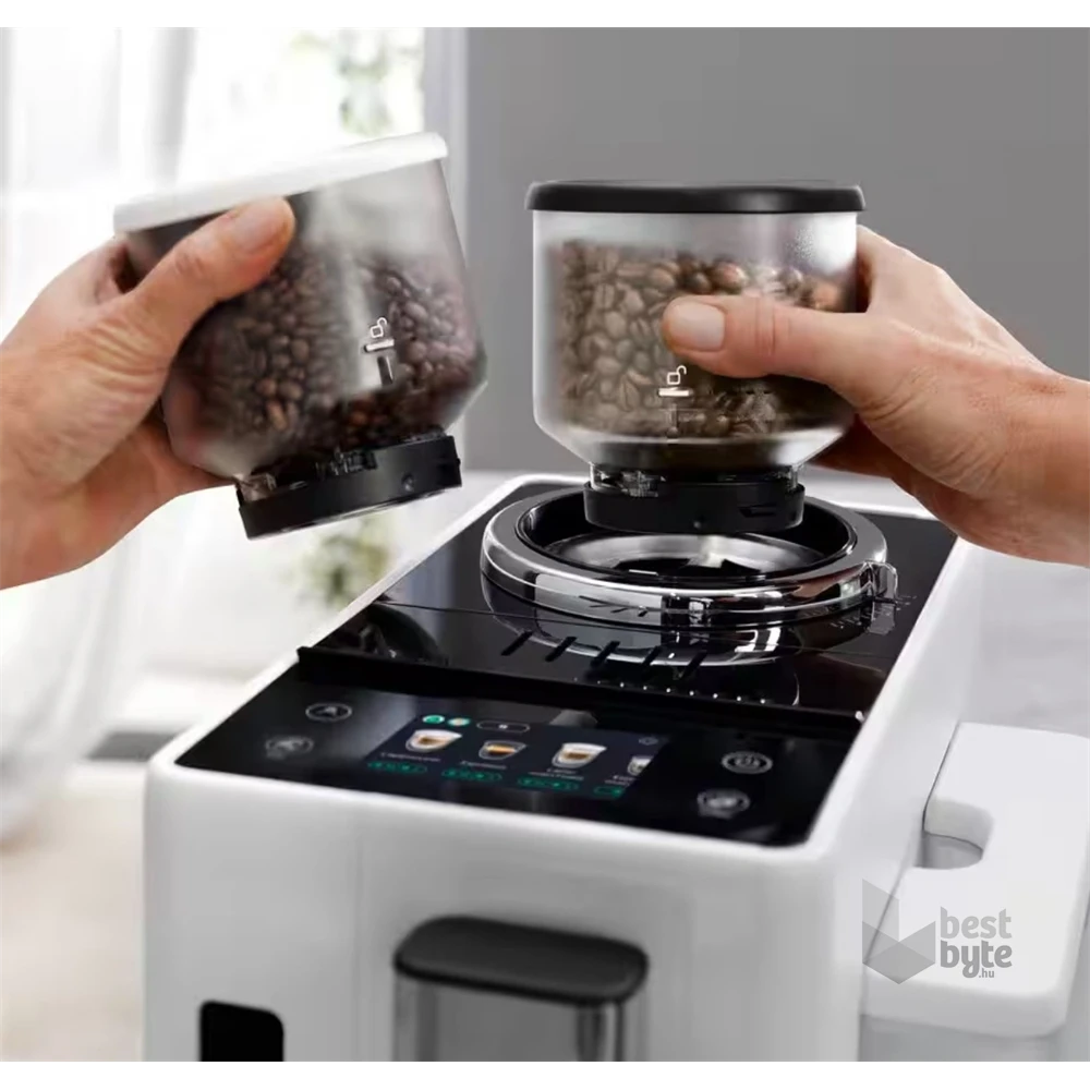 DeLonghi EXAM440.55.W Rivelia fehér tejhabosítóval automata kávéfőző
