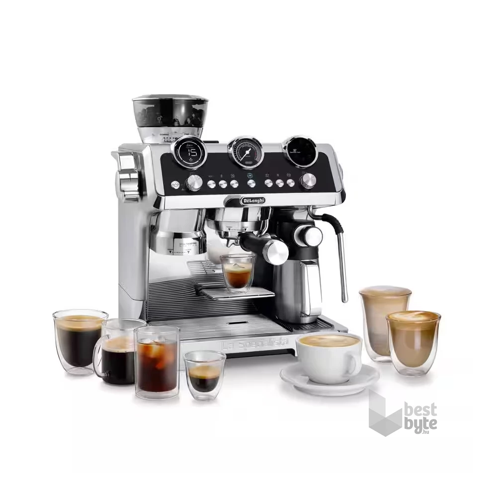 DeLonghi La Specialista Maestro EC9865.M metál beépített őrlős karos kávéfőző