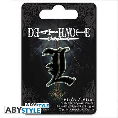 Death Note "L" fém kitűző