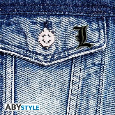 Death Note "L" fém kitűző