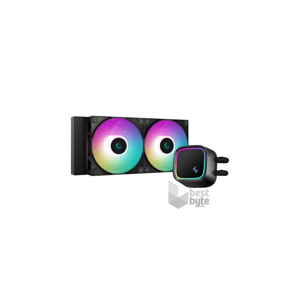 DeepCool CPU Water Cooler - LE520 (max 17,8dB; max. 145,86 m3/h; 2x12cm, A-RGB LED)