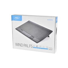 DeepCool Notebook Hűtőpad 17"-ig - WIND PAL FS (21,5-26,5dB; max. 195,38 m3/h; 2x14cm, 2xUSB2.0)