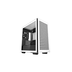DeepCool Számítógépház - CH370 WH (fekete, ablakos, 1x12cm ventilátor, Mini-ITX / Mico-ATX, 2xUSB3.0)