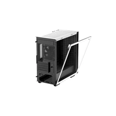 DeepCool Számítógépház - CH370 WH (fekete, ablakos, 1x12cm ventilátor, Mini-ITX / Mico-ATX, 2xUSB3.0)