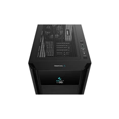 DeepCool Számítógépház - CH510 MESH DIGITAL (ablakos, 1x12cm ventilátor, Mini-ITX / Mico-ATX / ATX / E-ATX, 1xUSB3.0)