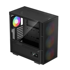 DeepCool Számítógépház - CH560 DIGITAL (fekete, ablakos, 4x12cm ventilátor, Mini-ITX / Mico-ATX / ATX / E-ATX, 2xUSB3.0)