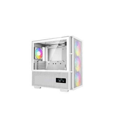 DeepCool Számítógépház - CH560 Digital WH (fehér, ablakos, 4x12cm venti, Mini-ITX / Mico-ATX / ATX / E-ATX, 2xUSB3.0)