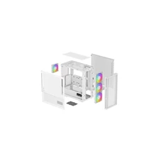 DeepCool Számítógépház - CH560 Digital WH (fehér, ablakos, 4x12cm venti, Mini-ITX / Mico-ATX / ATX / E-ATX, 2xUSB3.0)