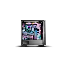 DeepCool Számítógépház - MATREXX 50 (fekete, fekete belső, ablakos, 12cm ventilátor, ATX, mATX, 1xUSB3.0, 2xUSB2.0)
