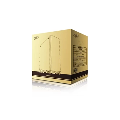 DeepCool Számítógépház - MATREXX 50 (fekete, fekete belső, ablakos, 12cm ventilátor, ATX, mATX, 1xUSB3.0, 2xUSB2.0)