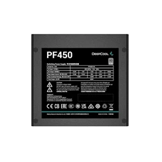 DeepCool Tápegység 450W - PF450 (80 Plus, Aktív PFC, 12cm )