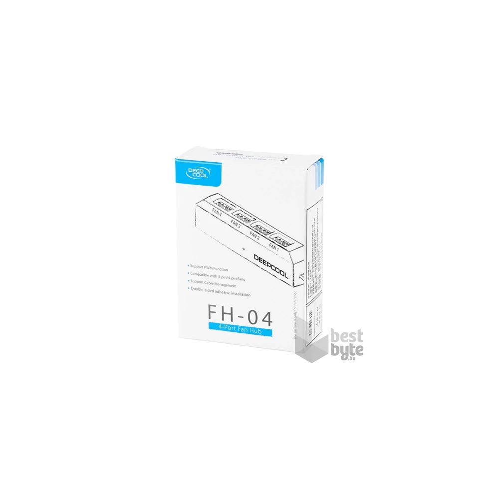 DeepCool Ventilátor tápkábel elosztó - FH-04 (4 db 4pin)