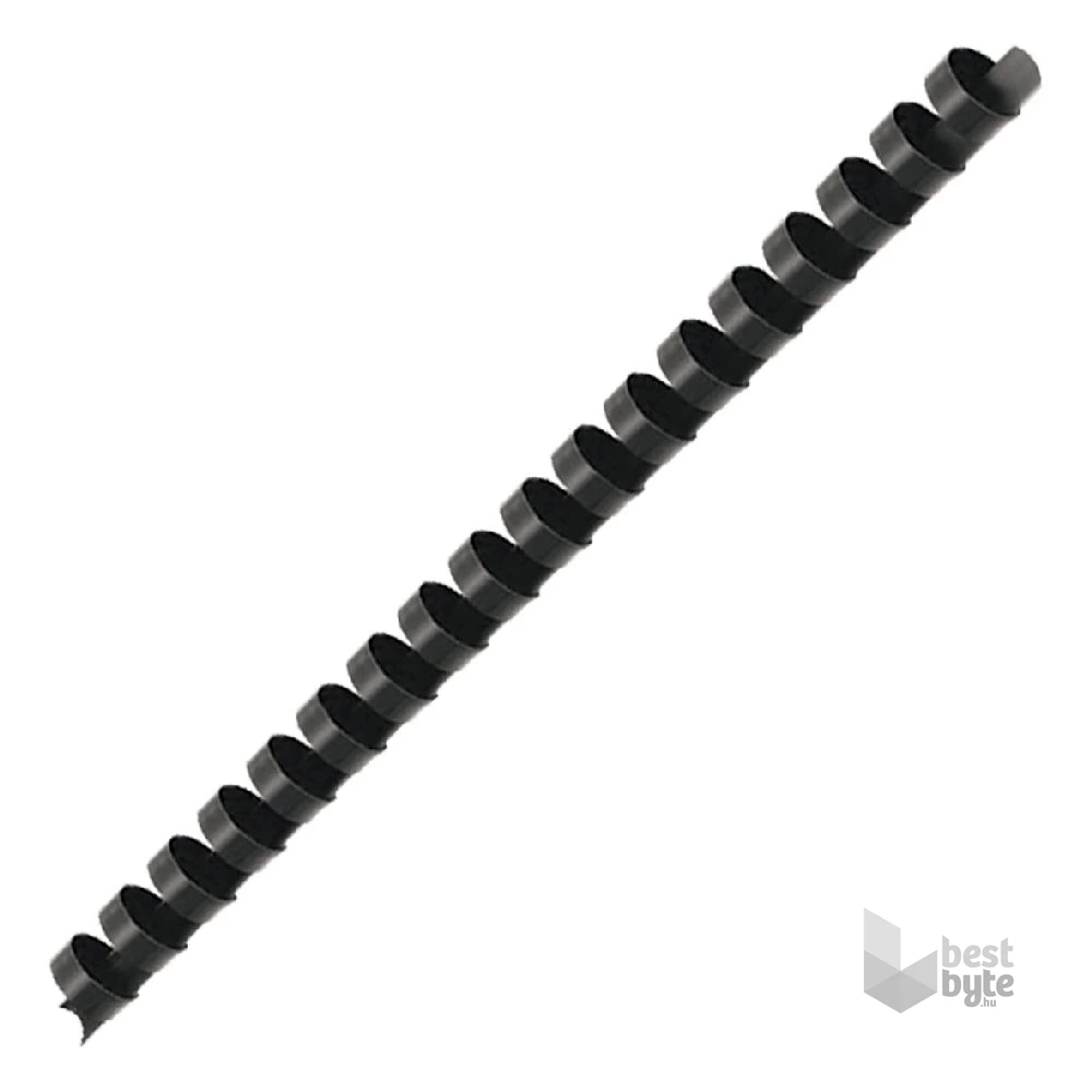 Deli 10mm 22db-os fekete műanyag spirál