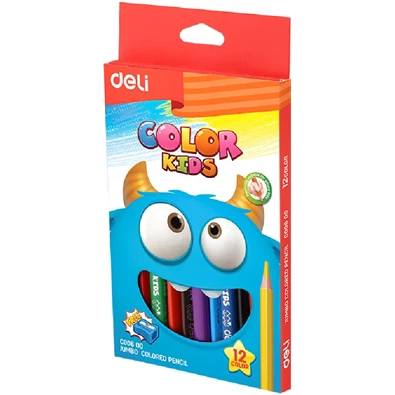 Deli Color Kids Jumbo 12db-os színesceruza készlet