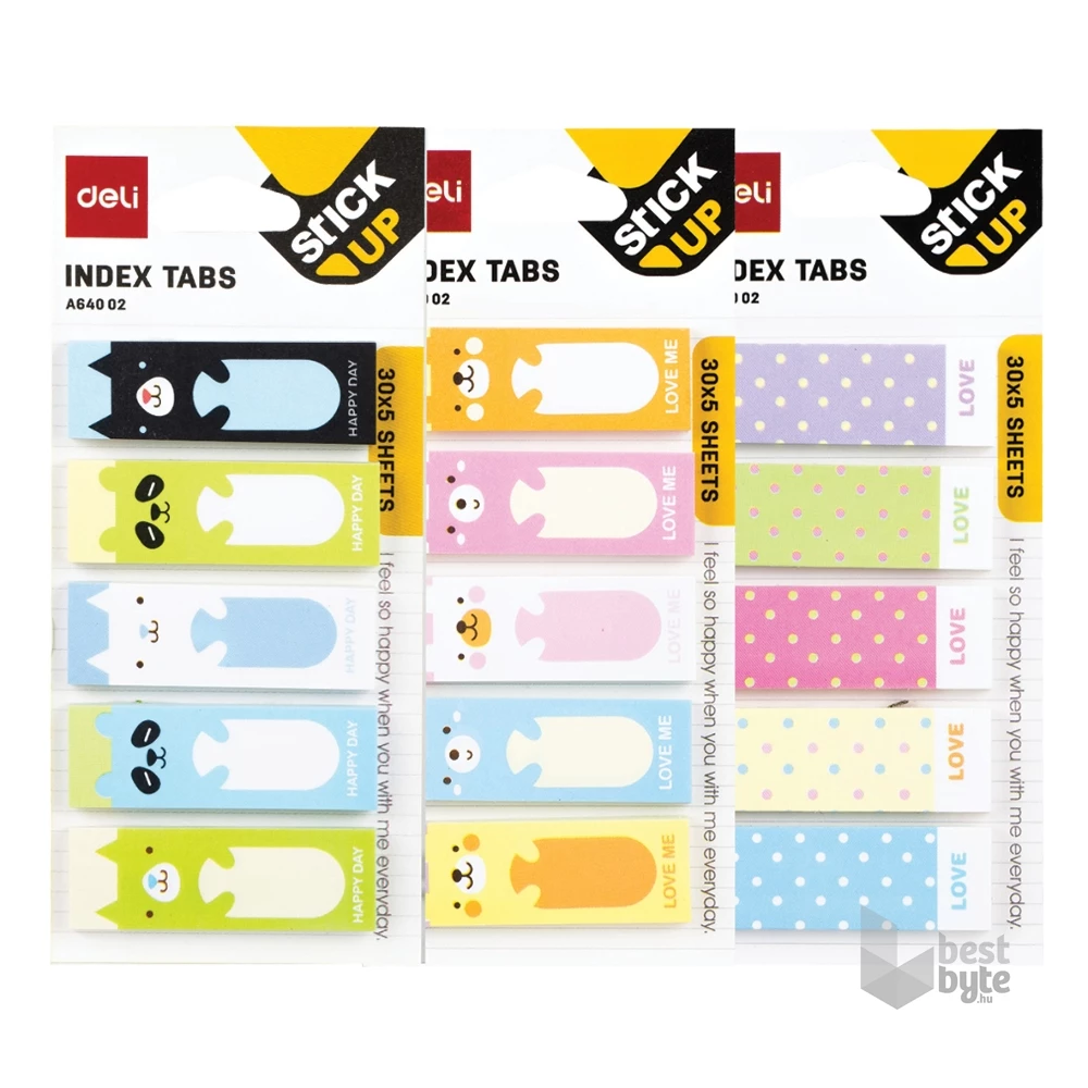 Deli FUN4 45x15mm 5x30 ív színes jelölőcímke