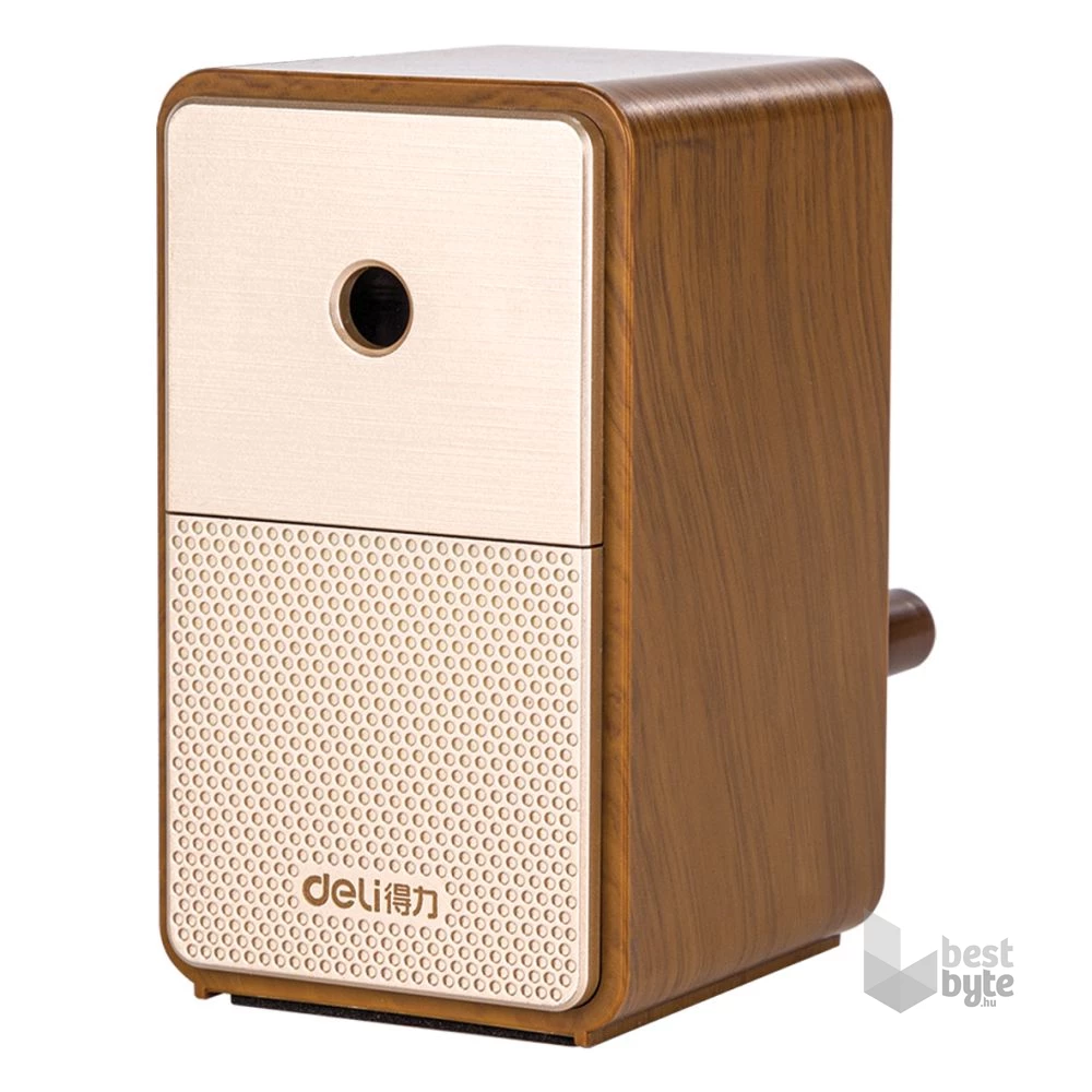 Deli Retro barna asztali hegyezőgép