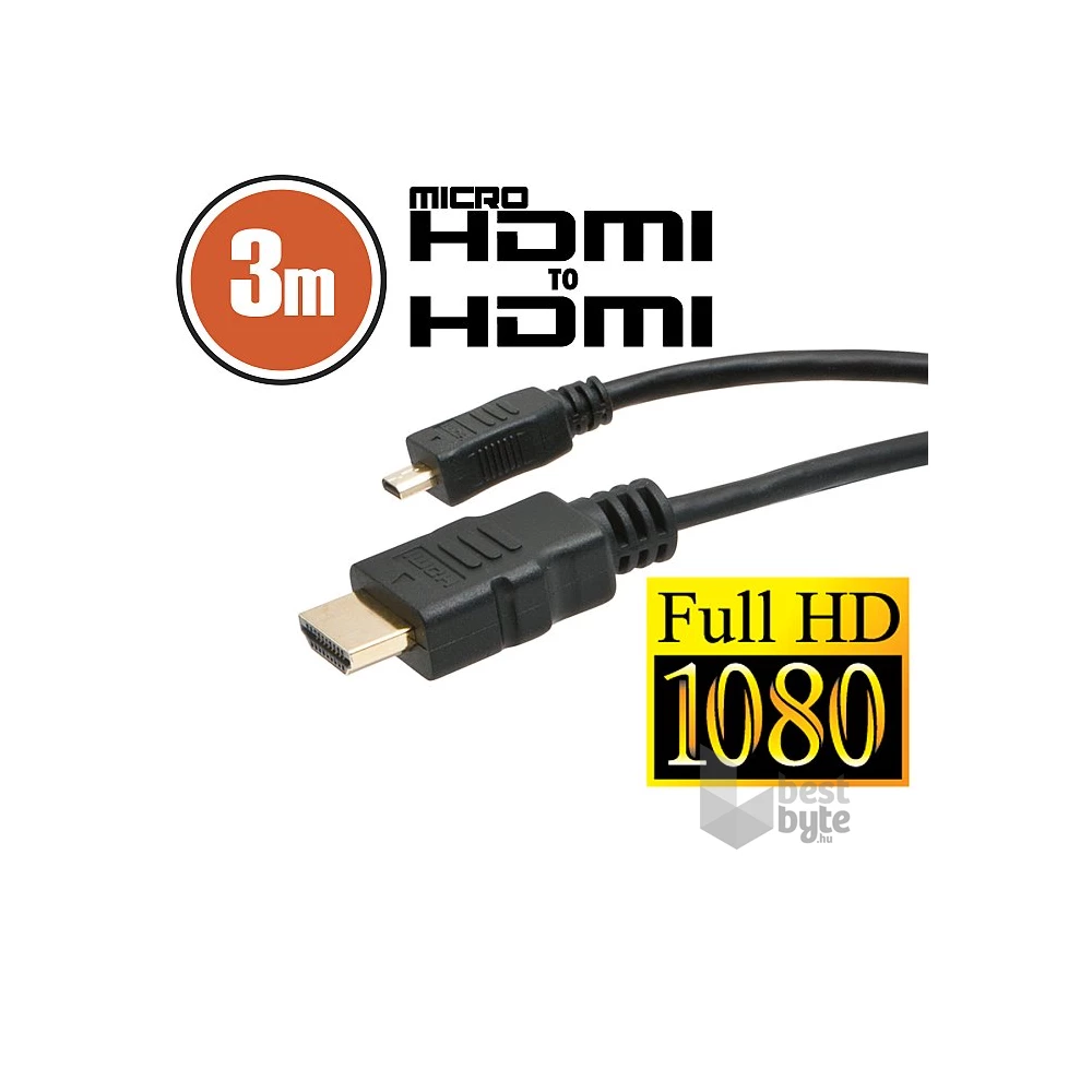 Delight 3m 1.3b HDMI - micro HDMI kábel