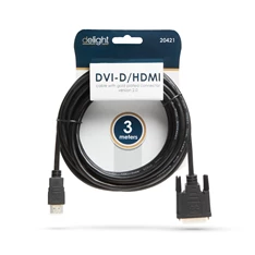 Delight 3m 4K HDMI - DVI-D kábel