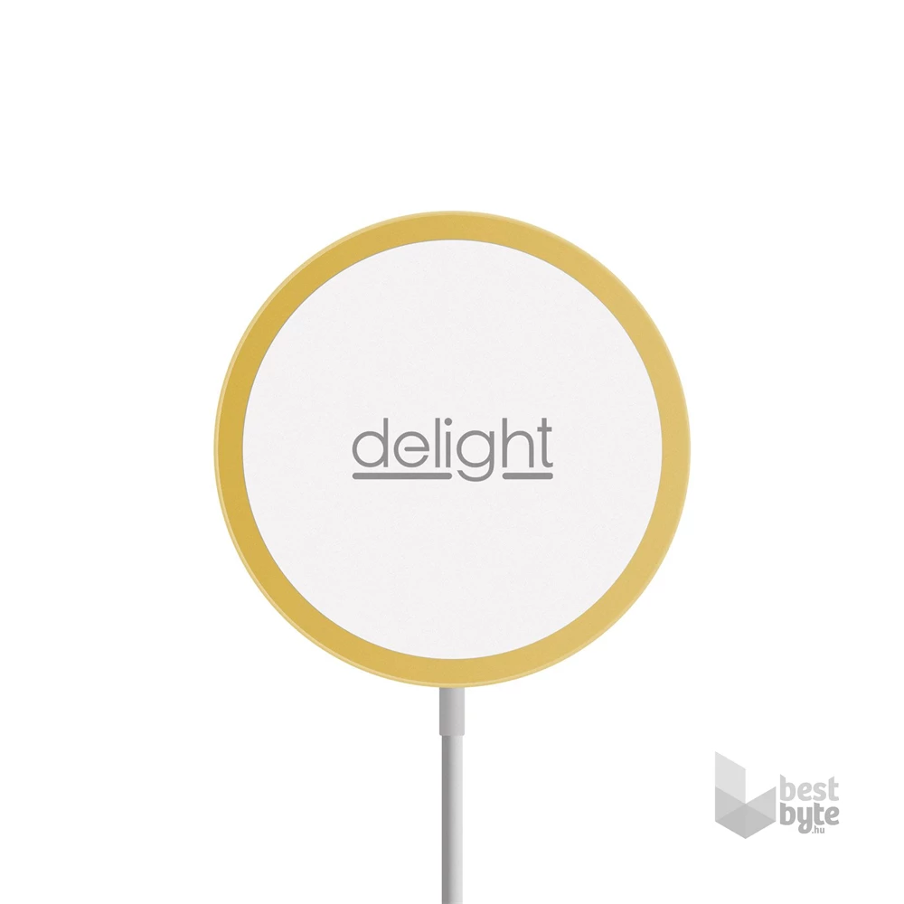 Delight 55164B Type-C arany vezeték nélküli töltőpad