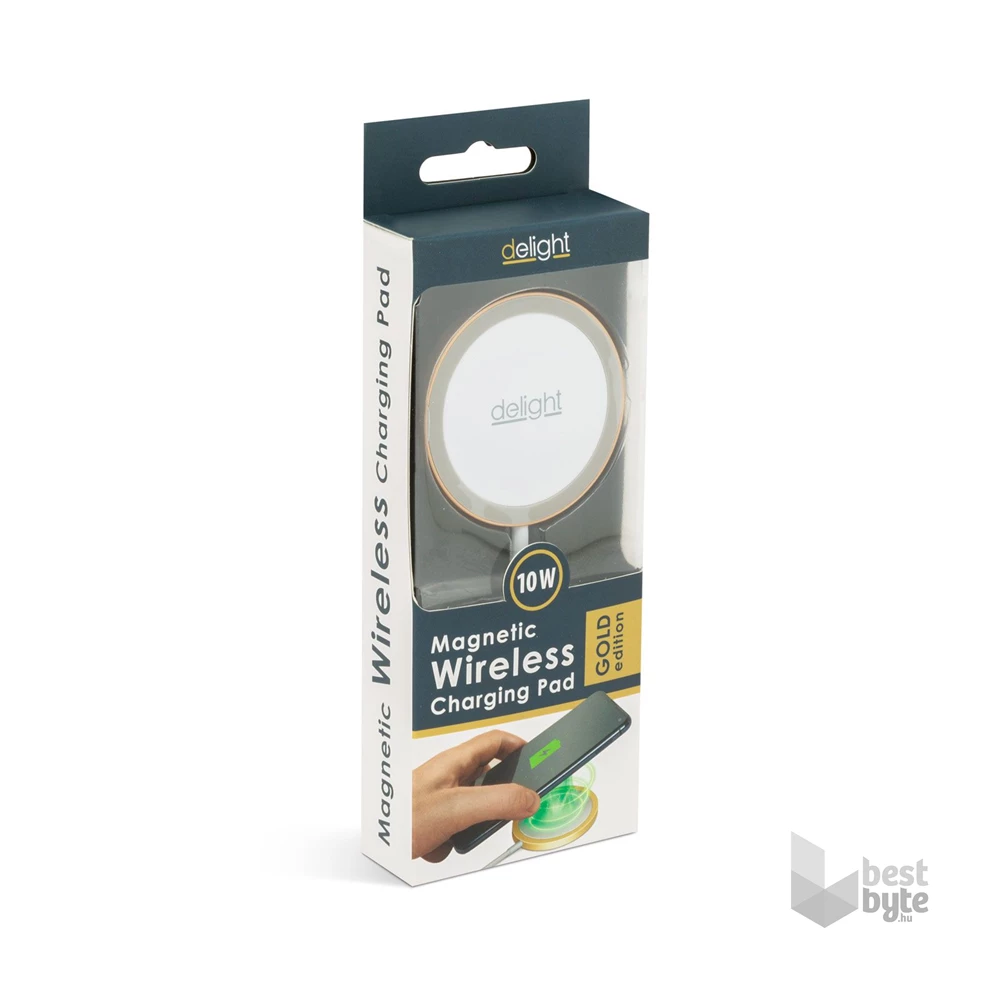 Delight 55164B Type-C arany vezeték nélküli töltőpad