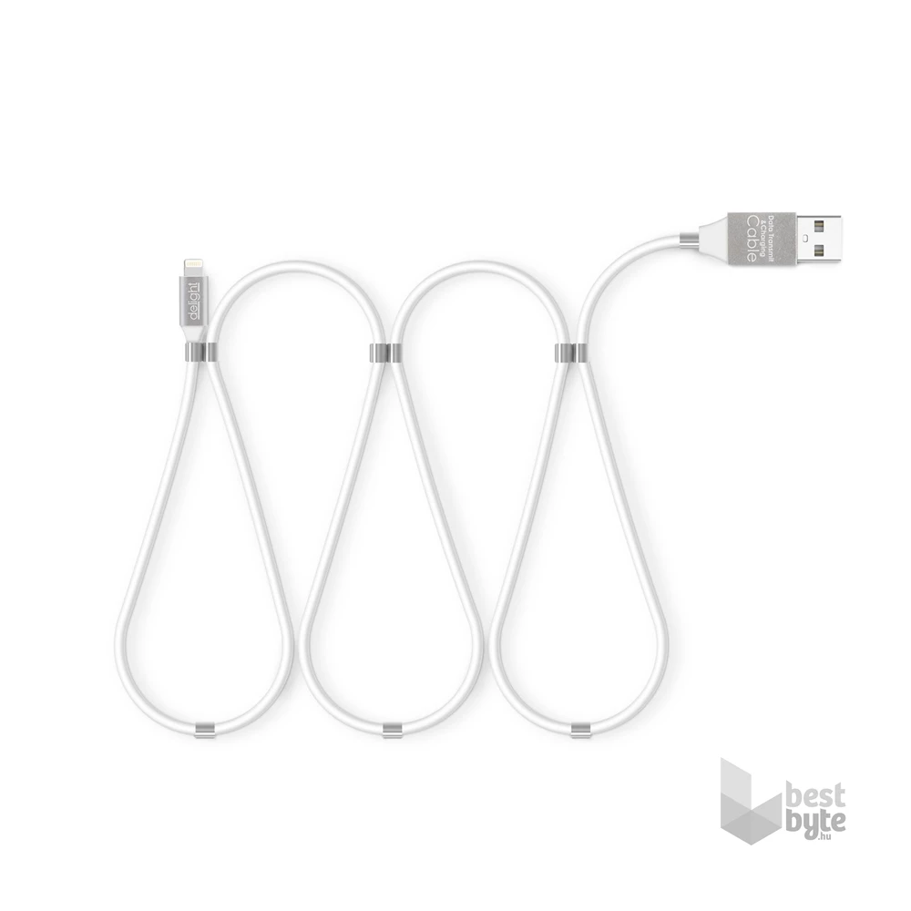Delight 55446I-WH 2A Lightning fehér mágneses adat- és töltőkábel