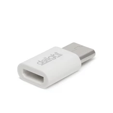 Delight 55448C MicroUSB USB Type-C fehér adapter