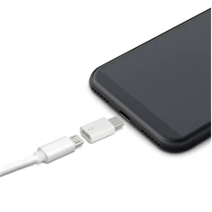 Delight 55448C MicroUSB USB Type-C fehér adapter