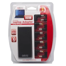 Delight Univerzális 90W laptop/notebook töltő adapter tápkábellel (Újracsomagolt) Delight Univerzális 90W laptop/notebook töltő adapter tápkábellel (Újracsomagolt)