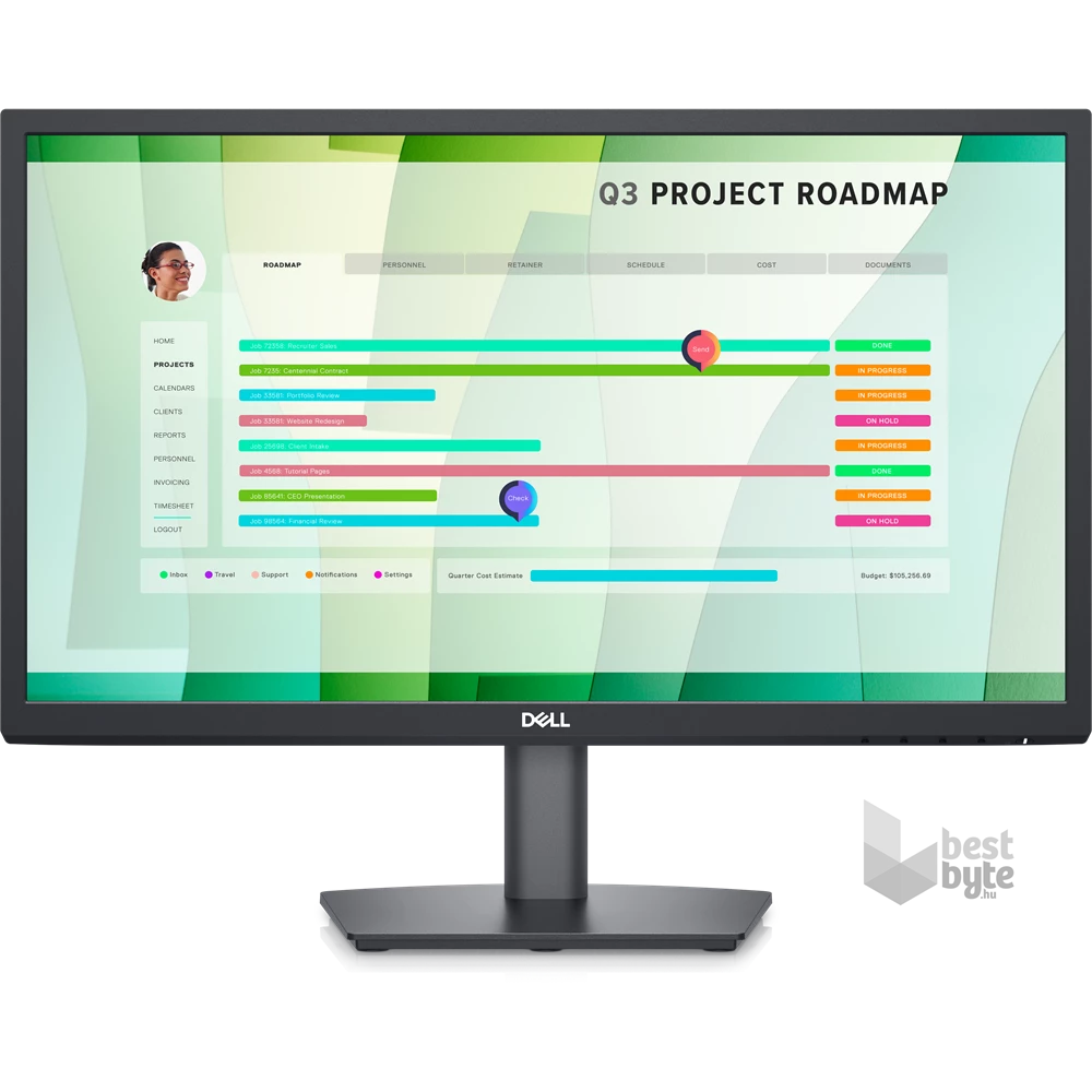 Dell 21,5" E2223HN FHD VA VGA/HDMI fekete LED monitor
