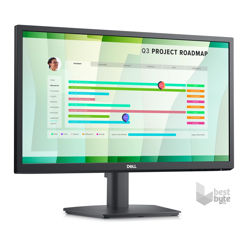 Dell 21,5" E2223HN FHD VA VGA/HDMI fekete LED monitor