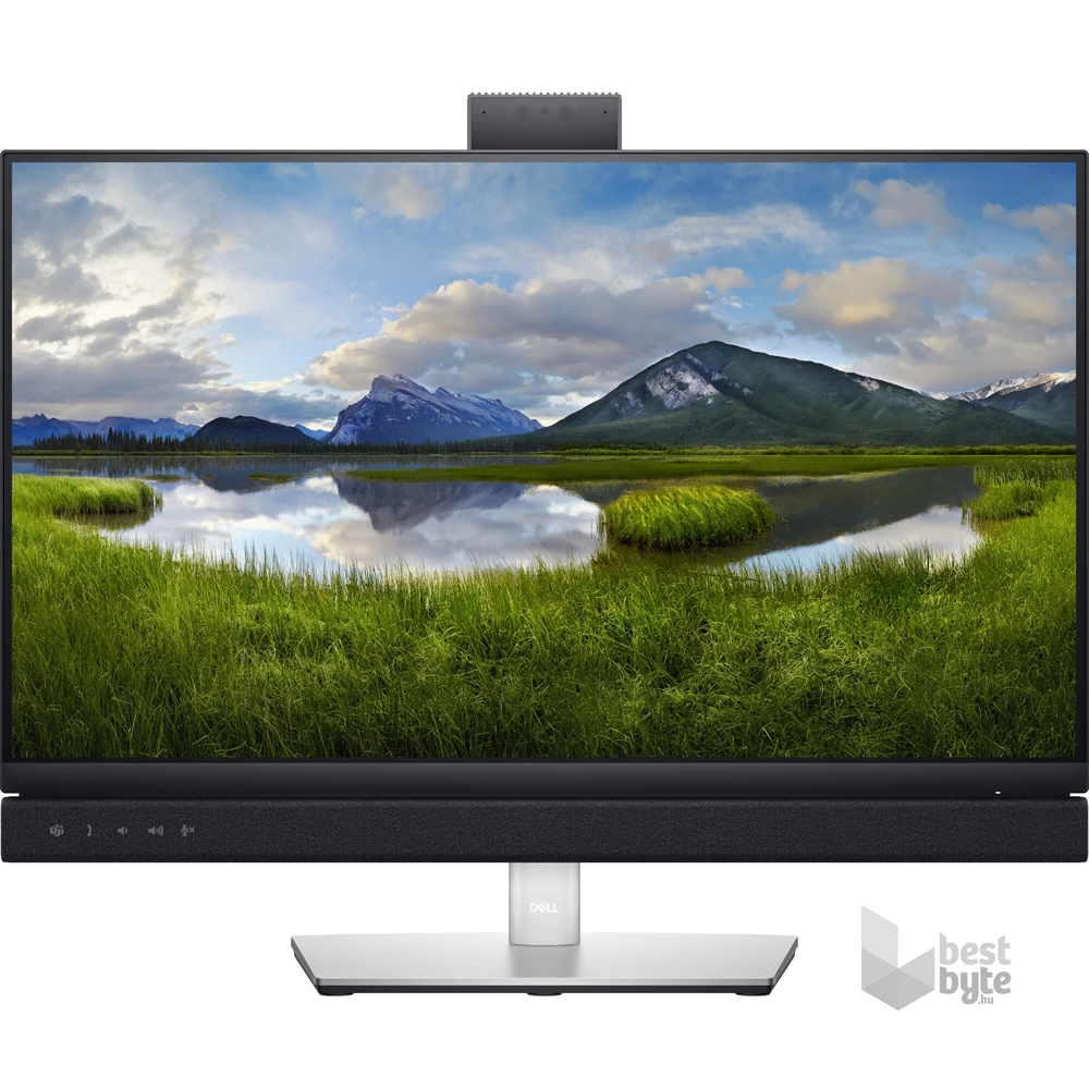 Dell 23,8" C2422HE Video Conferencing FHD IPS HDMI/DP/USB/LAN ezüst-fekete LED monitor