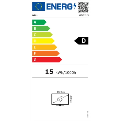 Dell 23,8" G2422HS FHD 165HZ IPS HDMI/DP fekete LCD monitor