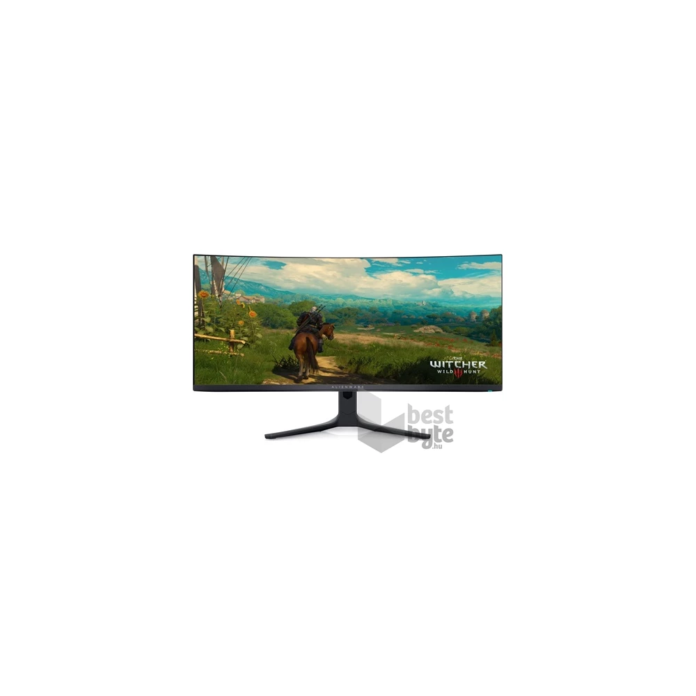 Dell 34,18" Alienware AW3423DWF UWQHD QD-OLED 165Hz DP/HDMI/USB fekete ívelt gamer monitor