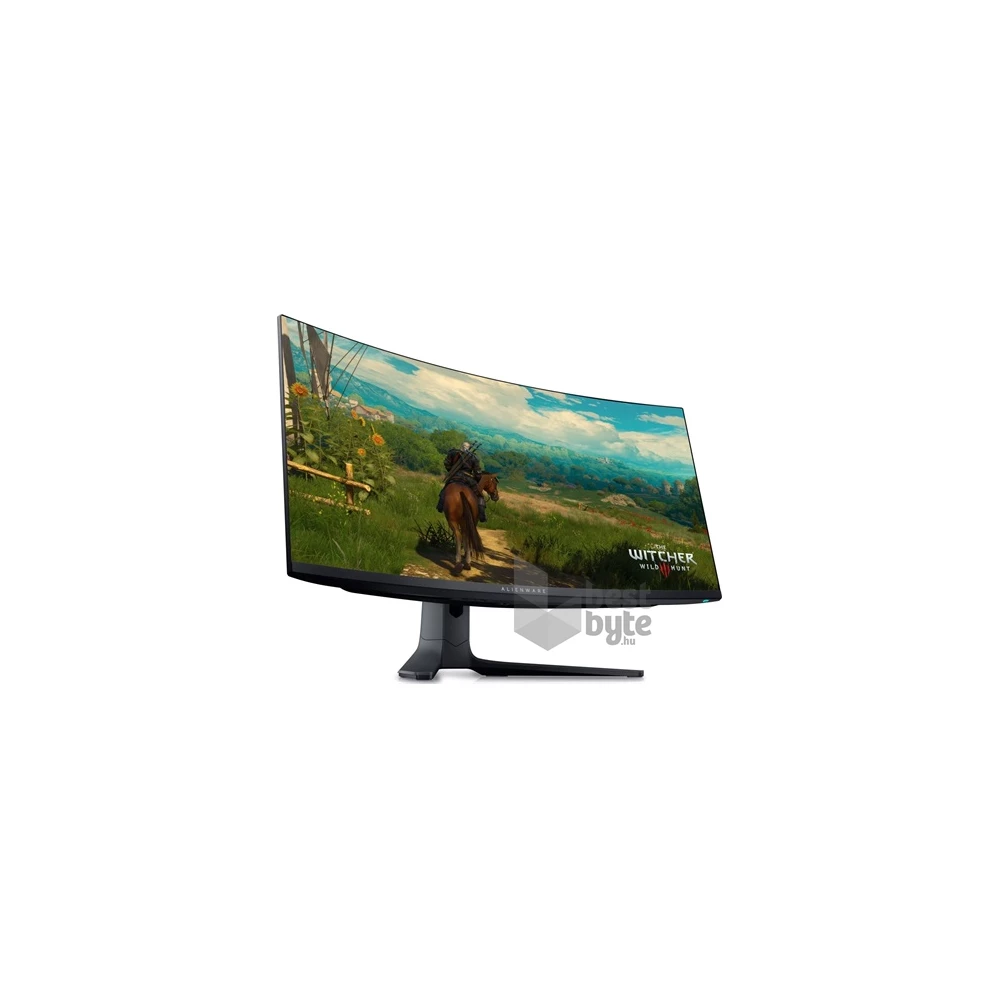 Dell 34,18" Alienware AW3423DWF UWQHD QD-OLED 165Hz DP/HDMI/USB fekete ívelt gamer monitor